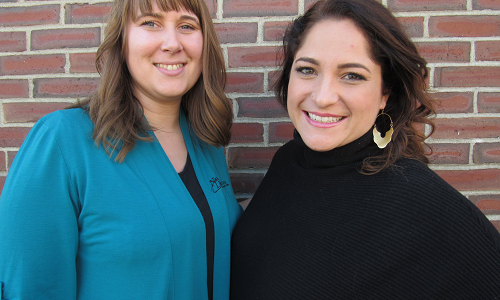Molly Woodward (left) and Samantha Burdick (right) lead KV Connect, mid-Maine’s young professionals group. Click to learn more about KV Connect.